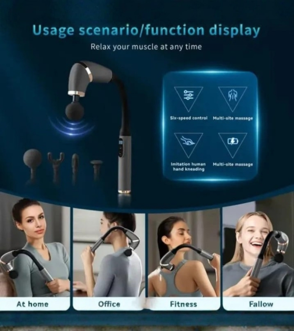smart fascia gun electric massager