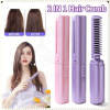 usb 2 in 1 rechargeable anti iron portable cordless hair straightening brush