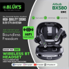 bluk’s bx 580 quad mic enc wireless headset high quality sound with one year official company warranty (premium quality)