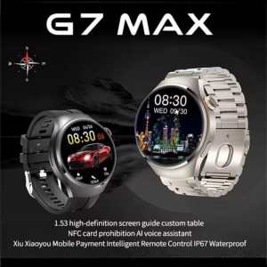 g7 max round dial branded luxurious smart watch