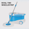 royal two wheeler primo mop (steel spinner) with 2 mop heads