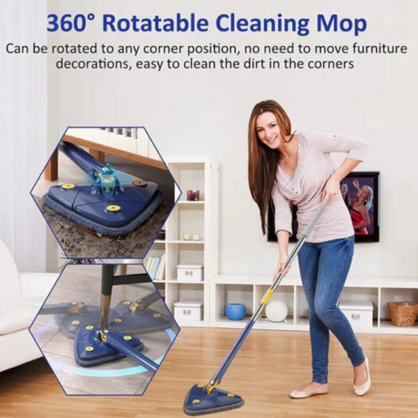 360° rotatable triangle mop