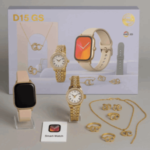 D15 GS Luxury Smart Watch with Jewelry (Best Gift for Her)