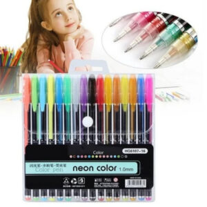 Set of 12 Pcs Neon Color 1.0mm Pens Set