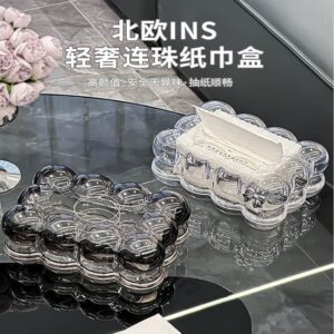 Acrylic Bubble Tissue Box Transparent