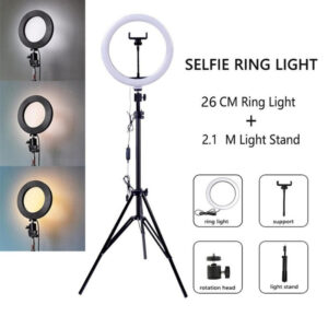 Multipurpose Selfie Ring Light with 7ft Stand
