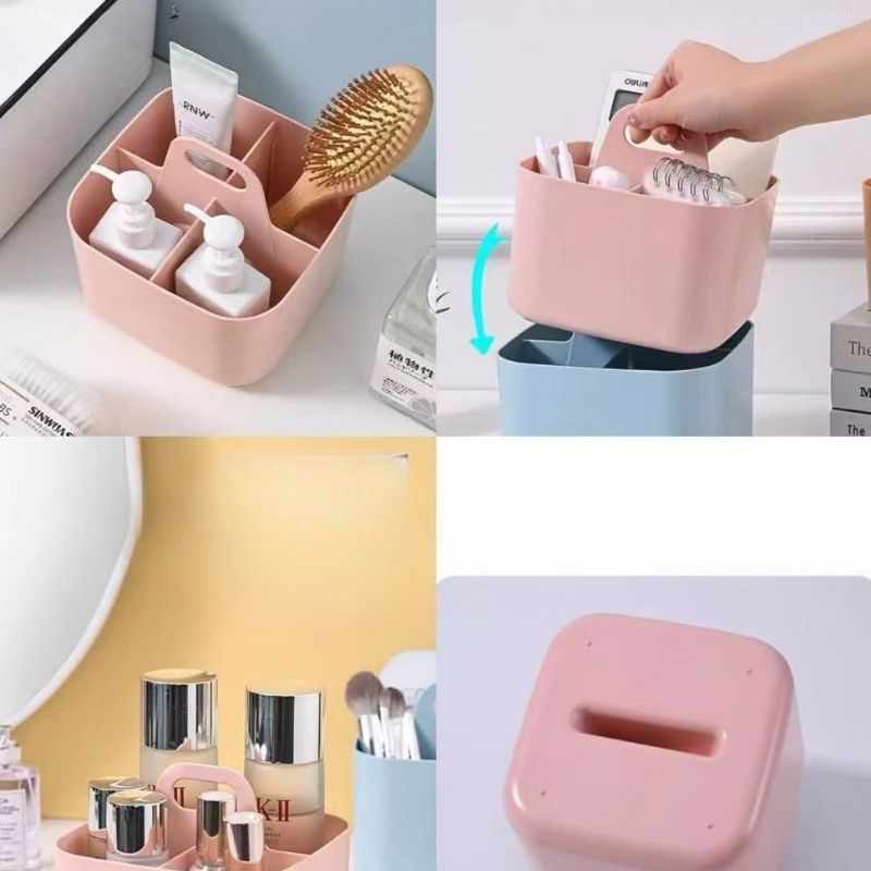 COSMETIC AND BRUSH ORGANIZER (Rendom Color)