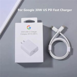 Google 30W USB Fast Charger Adapter With Type-C Cable For all Pixel phones